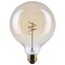 Satco 5.5 Watt G40 LED 2000K CCT Medium Base Clear Glass Amber Coil Filament Dimmable 120 Volt S14215 - alternate 1