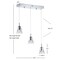Jonathan Y Alain 19.5" 3-Light Adjustable Cascading Metal Integrated Linear LED Pendant, Chrome JYL7037A - alternate 8