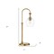 Homeroots 27" Brass Metal Arched Table Lamp With Clear Seeded Glass Dome Shade 524516 - alternate 6