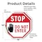 Signmission Stop Do Not Enter, 18 inch X 18 inch, Vinyl Decal, 2PK OC-D-2PACK-18-46 - alternate 3