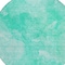 Homeroots 8' Teal Blue And Aqua Round Nautical Washable Indoor Outdoor Area Rug 581751 - alternate 6