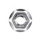 Auveco Thread Cutting Nut 6.3mm Stud Size - Zinc, 50PK 12255 - alternate 2