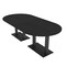 Skutchi Designs Racetrack Conference Table With Power Unit, 48 in W, 96 in L, Black HAR-RAC-48X96-DOU.BK-U999ST19-NA - alternate 1