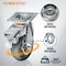 Powertec 6in Heavy Duty Caster Wheels Set, 2 w/ Brakes, Terrain Non-Pneumatic Tire, Industrial Grade 17218 - alternate 6