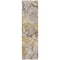 Homeroots 8' Runner Taupe Abstract Washable Non Skid Indoor Outdoor Runner Rug 559196 - alternate 6