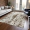 Homeroots 9' X 12' Brown And Ivory Abstract Washable Indoor Outdoor Area Rug 612609 - alternate 6