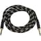 Monoprice 10ft Cloth Series 1/4 inch TS Male 20AWG Instrument Cable - Black & Gold 601410 - alternate 1