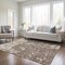 Homeroots 8' X 10' Brown And Ivory Abstract Washable Indoor Outdoor Area Rug 612722 - alternate 6