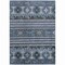 Homeroots 8' X 10' Blue Gray And Charcoal Tribal Washable Indoor Outdoor Area Rug 615401 - alternate 6
