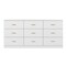 Homeroots 63" White Wood Accent Cabinet With Nine Drawers 716332 - alternate 1