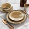 Gibson Elite Moonstruck 16 Piece Ceramic Dinnerware Set in Brown 130939.16 - alternate 7