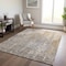 Homeroots 3' X 5' Beige Gray And Taupe Abstract Washable Indoor Outdoor Area Rug 577223 - alternate 6