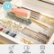 Martha Stewart Kerry 8 Pack Plastic Stackable Office Desk Drawer Organizers with Gold Trim, 9 x 3 BE-PB9050-G-8-CLRGLD-MS - alternate 5