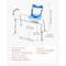 Vevor Sliding Shower Chair Tub Transfer Bench with Swivel Seat and Backrest 400lbs FBL650329 - alternate 3