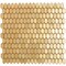 Apollo Tile Majeste 11.6in x 11.75in Glossy Shimmer Gold Glass Square Wall and Floor Tile 9.47 sqft/case, 10PK APLAPK8801A - alternate 1