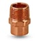 Everflow Copper Male Adapter Fitting with SWTxMIP Connection 4'' CCMA0400 - alternate 1