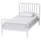 Baxton Studio Lucera Mid-Century White Twin Size 3-Piece Bobbin Bedroom Set 257-14013-14121-14121-ZORO - alternate 5