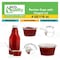 Ecoquality 4 Oz Portion Cups with Hinged Lid Leak Proof Condiment Souffle Containers, 500PK EQHINPC4OZ-500 - alternate 6