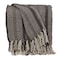 Homeroots Brown and Taupe Striped Woven Handloom Throw 476216 - alternate 6