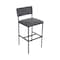 Bfm Seating Meghan Barstool, Grade 4 Upholstered Seat & Back - Steel Frame - Sand Black Finish JS33BM2186-2186SB - alternate 1