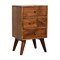 Homeroots 24" Brown Solid Wood Two Drawer Nightstand 701731 - alternate 9