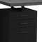 Homeroots 47" Gray and Black Computer Desk With Three Drawers 333512 - alternate 4