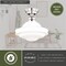Vaxcel VAXCEL Huntley 12-in W Satin Nickel Farmhouse Schoolhouse Semi Flush Mount Ceiling Light White Glass C0176 - alternate 5