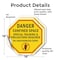 Signmission Danger Confined Space Special Train, 18 inch X 18 inch, Vinyl Decal, 2PK OC-D-2PACK-18-44 - alternate 4