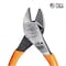 Klein Tools 7 1/8 in High Leverage Diagonal Cutting Plier Standard Cut Oval Nose Uninsulated D228-7 - alternate 4
