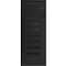 Vdomdoors Aluminum Door Iron 0188 Black Entry Steel Metal Classic Painted 36 x 94 (36 x 80+14)-Left Inswing IRON0188EXD-BLK-W36xH80+14-LH-I - alternate 3
