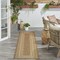 Homeroots 6' Natural Geometric Indoor Outdoor Runner Rug 572589 - alternate 5