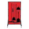 5S Supplies Housekeeping Shadow Board Broom Station V8, Red, Kit, No Text HSB-V8-RED-KIT-NO TEXT - alternate 1
