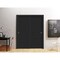 Vdomdoors Sliding Closet Bypass Doors 64 x 80 inches / Mela 7001 Painted Black / Rails Hardware Set / Wood So MELA7001DBD-TCF-64 - alternate 1