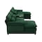 Homeroots 55" Green Fabric Modular USB Sleeper Sofa 568295 - alternate 5