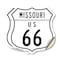 Signmission Missouri Route Marker Shield Sign Us 66, 18 inch X 18 inch, Vinyl Decal, 2PK SHI-D-2PACK-18-386 - alternate 1