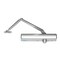 Global Door Controls Slimline Heavy Duty ADA Commercial Grade 1-Door Closer with Cush-N-Stop Arm in Aluminum-Sizes 1-6 TC4361CNS-AL - alternate 1