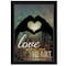 Homeroots Love with all Your Heart 1 Black Framed Print Wall Art 415463 - alternate 1