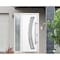 Vdomdoors Steel Door Deux 6500 White Sidelight Exterior Window Stainless Inserts Single Modern Painted-W36+16 DEUX6500EXD-WS-W36+16 x H80-Left-hand Inswing - alternate 3