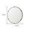 Homeroots 29" Gold Metal Round Accent Mirror 607282 - alternate 2
