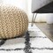 Jonathan Y Arenal Geometric Grid Shag White/Gray 2 ft. x 10 ft. Runner Rug MOH409A-210 - alternate 6