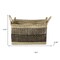 Homeroots 19" Brown Water Hyacinth Basket 609423 - alternate 7