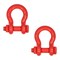 Mytee Products 2PK 1 1/4inAnchor Shackle Forged Carbon Steel w/Safety Screw Pin 24,000lbs WLL, 2PK SHACKLE-ANCHOR-BT-114x2 - alternate 7