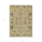 Homeroots 3' X 5' Yellow Gray And Charcoal Oriental Washable Indoor Outdoor Area Rug 582080 - alternate 6