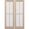 Doornmore G104, 66.5" x 98" ( 2x32" Door) Left Hand, Mahogany SDL 4 Lite Exterior Door G104-SW-3296_2_LI - alternate 8