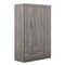 Homeroots Two Piece Gray Solid and Manufactured Wood Bedroom Set 662334 - alternate 4
