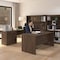 Bestar U Shaped Desk Logan U-Shaped Desk, Antigua, 95 1/2 in D X 66 1/2 in H, 66 in W X 46410-52 - alternate 5
