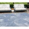Homeroots 9' X 12' Blue And Sky Blue Abstract Washable Indoor Outdoor Area Rug 587474 - alternate 1