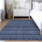 Homeroots 9' X 12' Navy Blue And Black Southwestern Washable Indoor Outdoor Area Rug 587552 - alternate 6