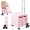 Vevor Foldable Cart with Stair Climbing Wheels Collapsible Rolling Crate 65L YN8803 - alternate 1