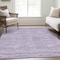 Homeroots 8' X 10' Plum And Purple Striped Washable Indoor Outdoor Area Rug 587953 - alternate 7